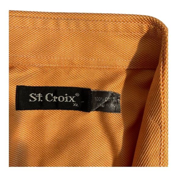 St Croix Mens Button Down Long Sleeve Shirt Burnt Orange Size XL - Picture 3 of 12